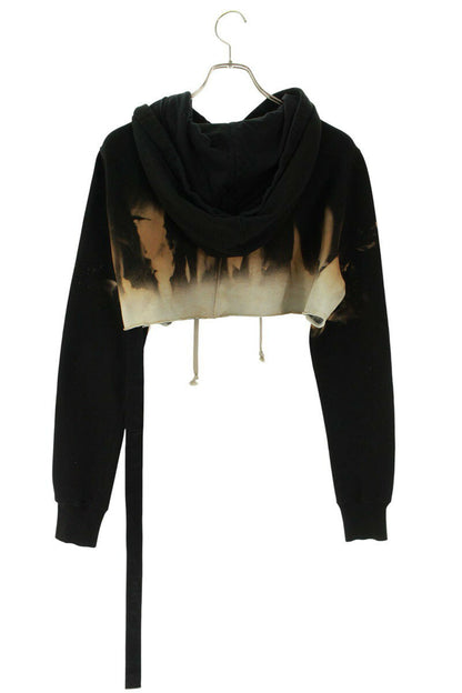 DRKSHDW FSUN CROPPED HOODIE Black x Orange Size M
