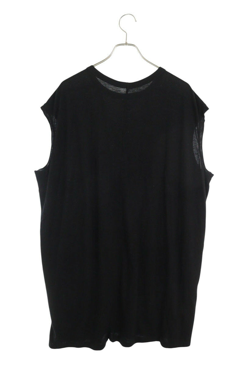 Rick Owens 25AW Splintered Tarp Sleeveless Top Black Size L