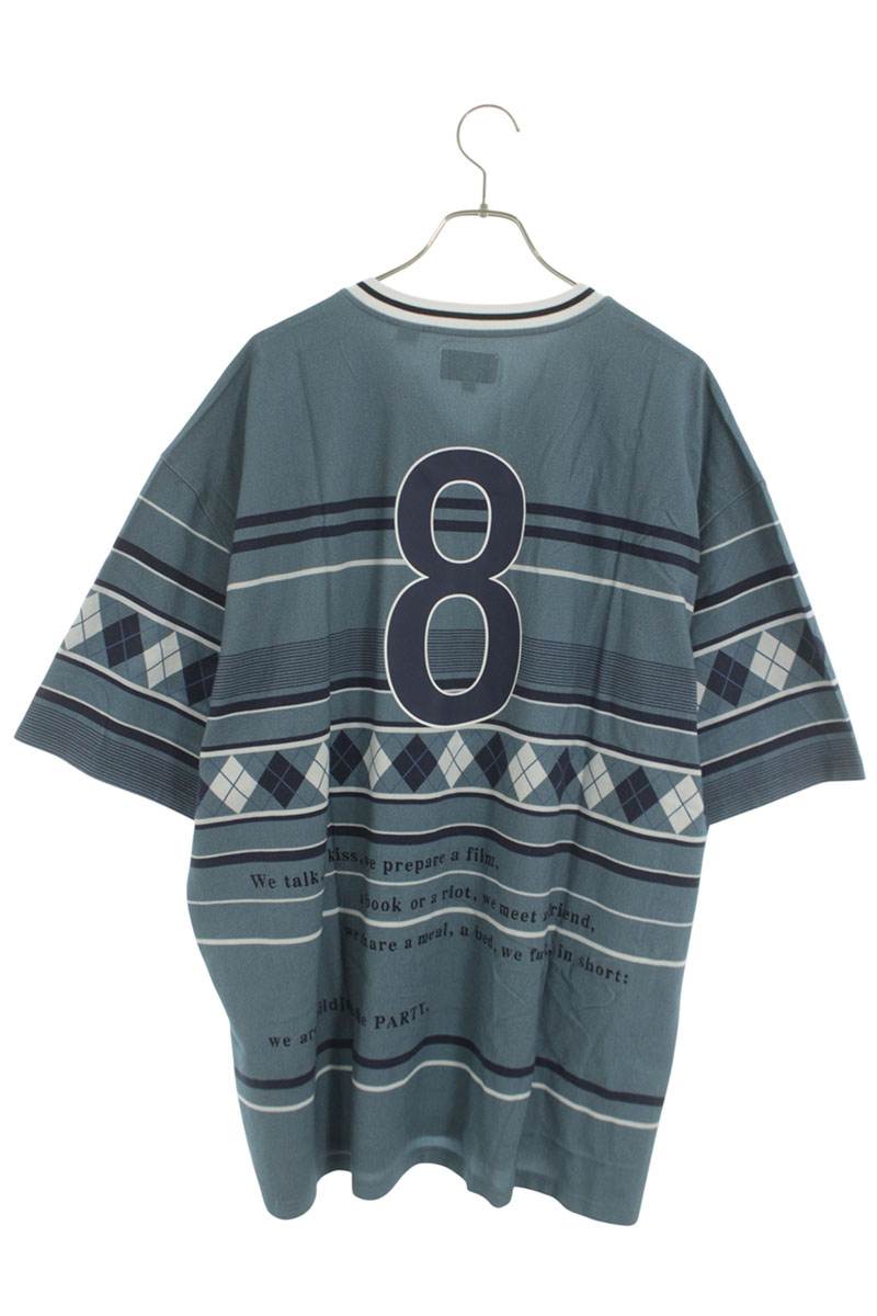 Supreme 23SS Bernadette Corporation Pique Soccer T-Shirt Blue Size XL