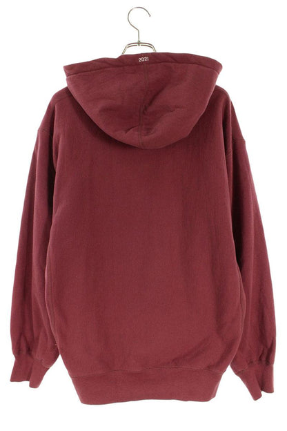 Supreme 21AW Box Logo Hooded Sweatshirt Red Size L