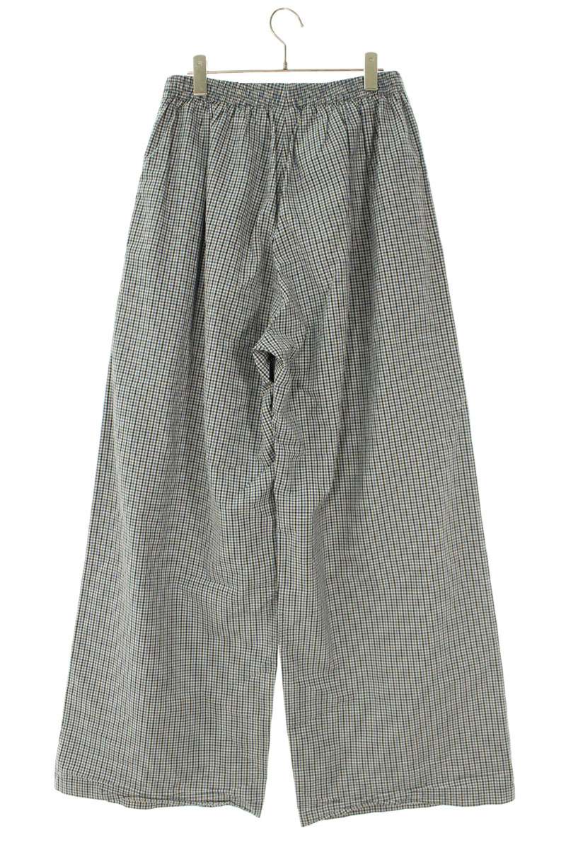 BALENCIAGA 25SS Tracksuit Checkered Pants Gray Size 33