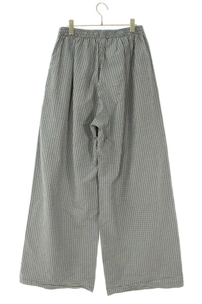 BALENCIAGA 25SS Tracksuit Checkered Pants Gray Size 33