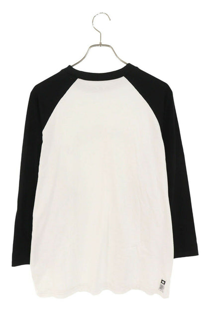 SEQUEL Logo Print Long Sleeve T-Shirt Black x White Size XL