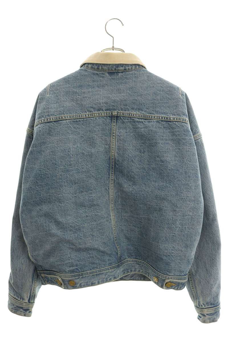 FEAR OF GOD Shearling Denim Jacket Light Blue Size M