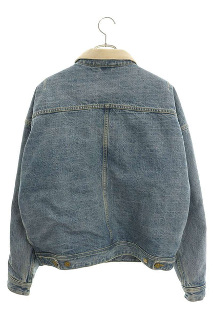 FEAR OF GOD Shearling Denim Jacket Light Blue Size M