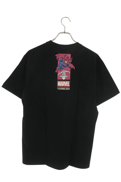 Bape GALACTUS & SILVER SURFER TEE Print T-Shirt Black Size S
