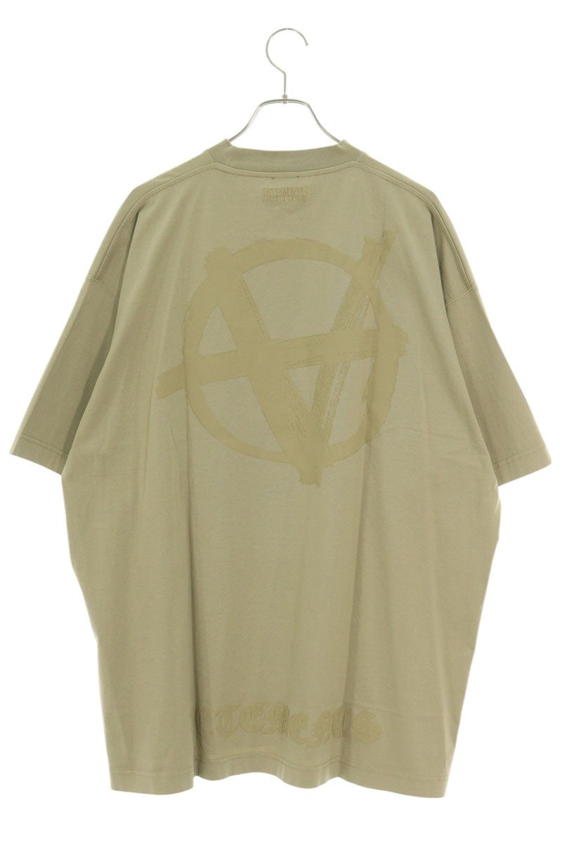 Vetements 25SS Oversized T-Shirt Beige Size S