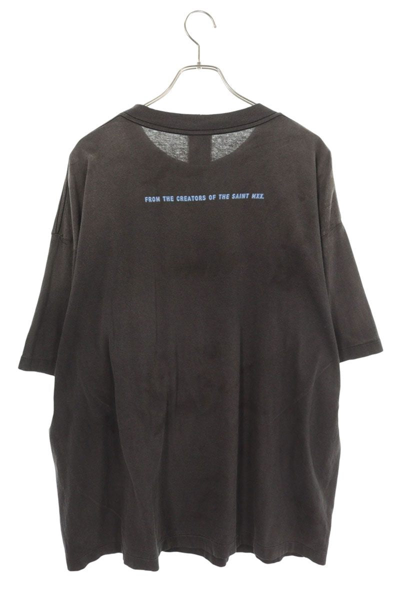 Saint Michael Vintage T-Shirt Black x Blue Size XXL