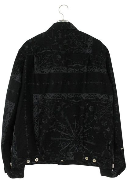 Sacai 20AW Print Blouson Black x Gray Size L