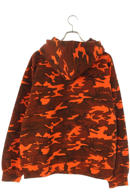 Supreme 25SS Small Box Zip Up Hooded Sweatshirt Orange Size L