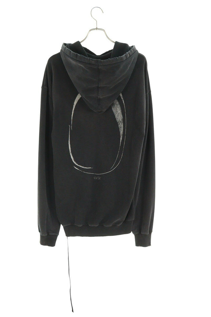 Ann Demeulemeester 25AW Print Pullover Hoodie Black Size XS