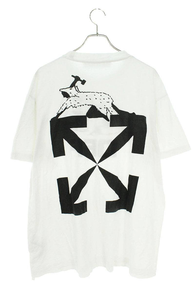 Off-White Print Oversized T-Shirt White Size XS