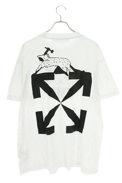 Off-White Print Oversized T-Shirt White Size XS