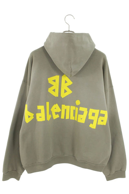 BALENCIAGA 25SS Taped Logo Hoodie Multi Size M