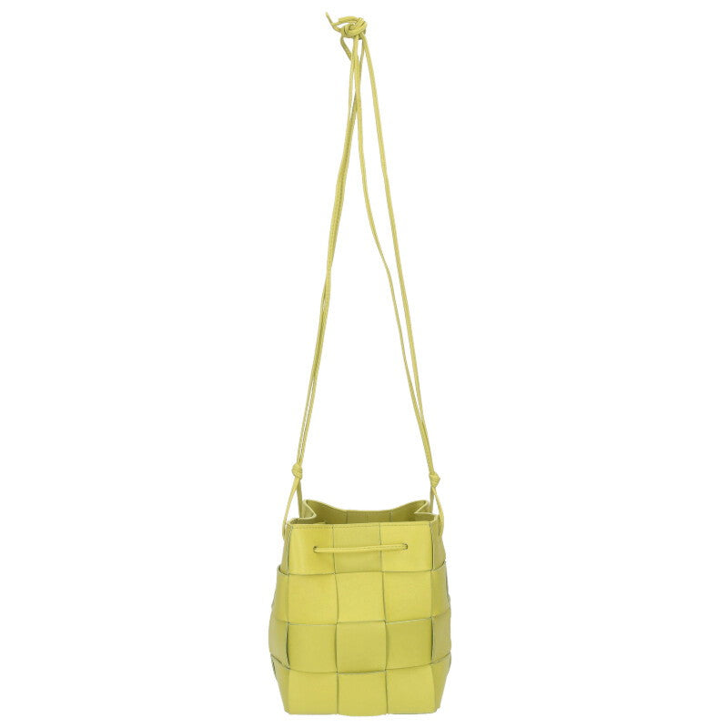 Bottega Veneta Leather Shoulder Bag Yellow