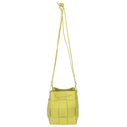 Bottega Veneta Leather Shoulder Bag Yellow