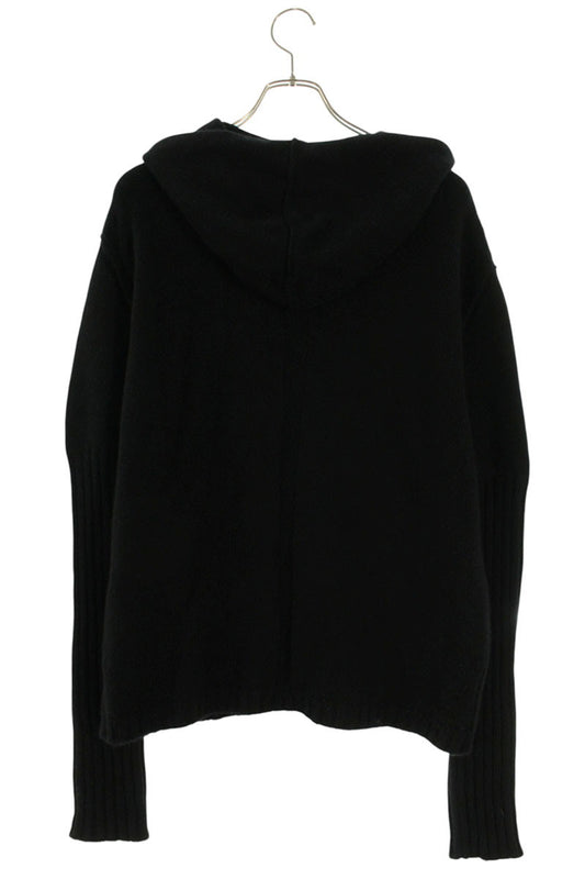 Rick Owens 25SS KLWS Cashmere Zip Up Hoodie Black Size M