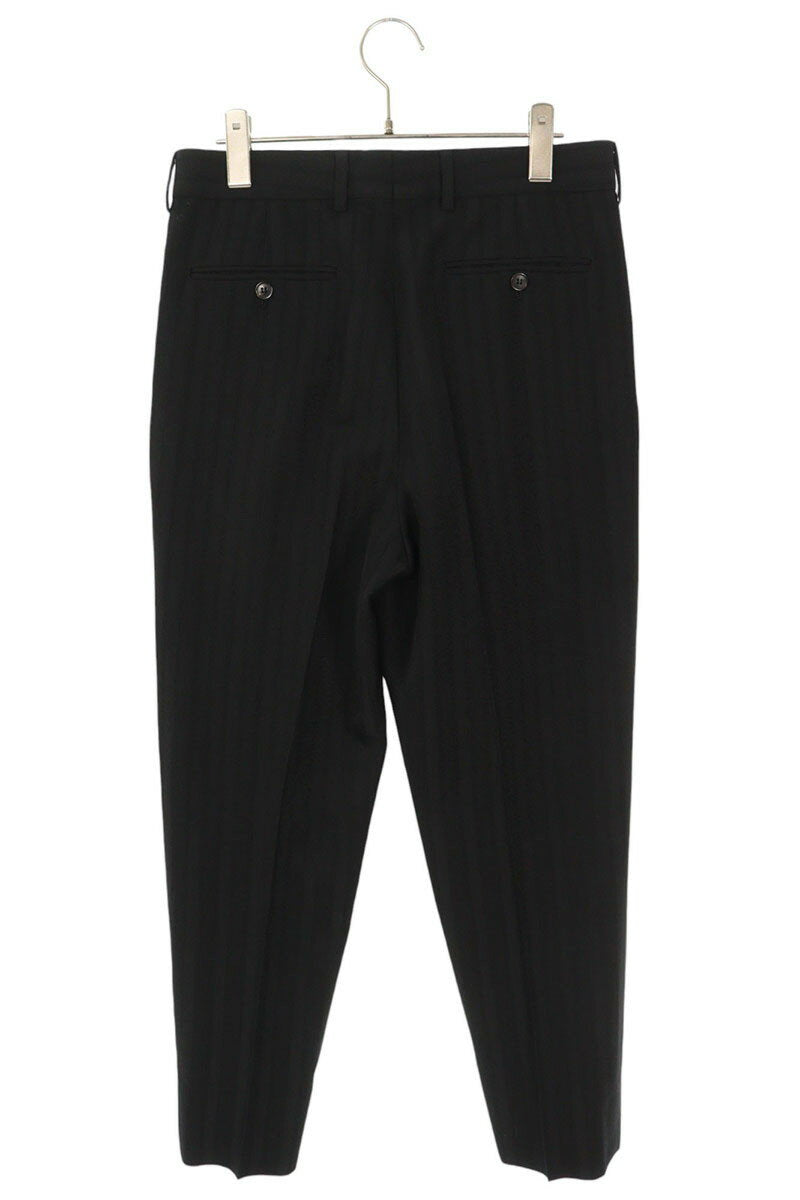 Saint Laurent Paris Striped Long Pants Black Size 44