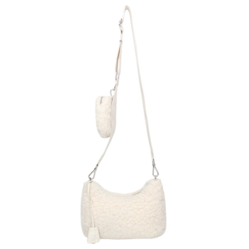 Prada Logo Shoulder Bag White One Size