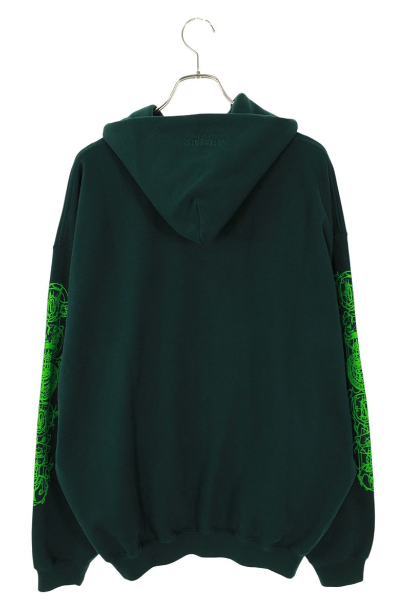 Vetements 25AW EMERALDGREEN CofNymphetamine Oversized Hoodie Green Size XS