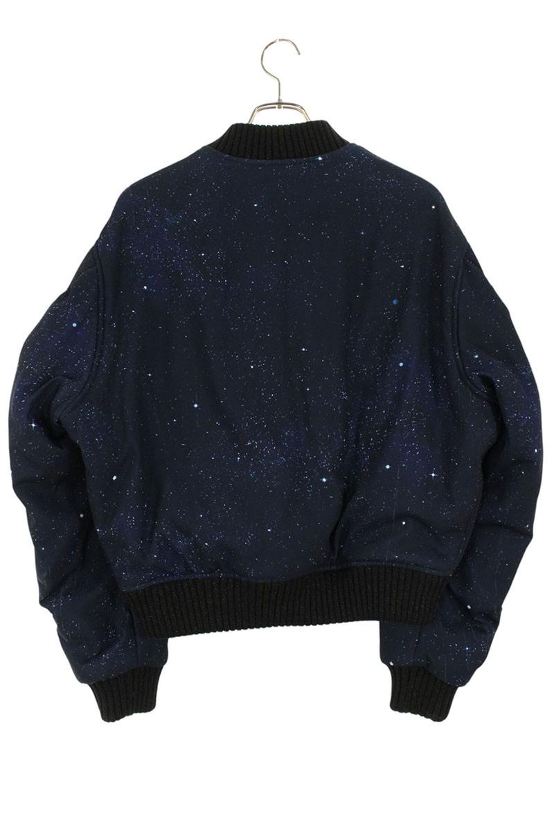Off-White All-Over Print MA-1 Blouson Blue x Black Size M