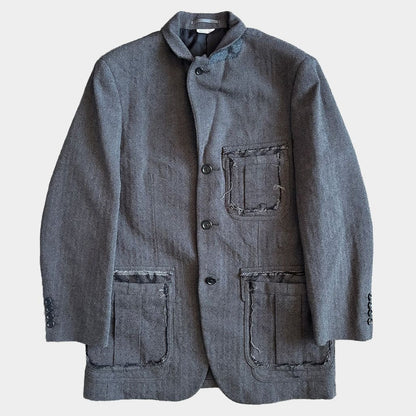 COMME DES GARCONS HOMME DEUX 23AW Tailored Jacket Gray Size M