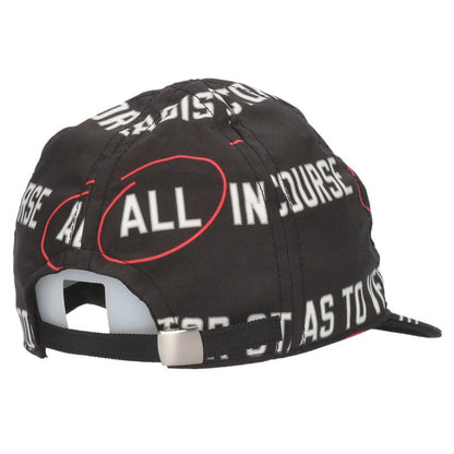 Sacai All-Over Print Hat Black One Size