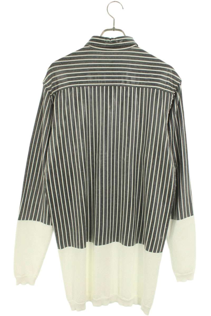 Y/Project KNIT SHIRT Gray x White Size XXS