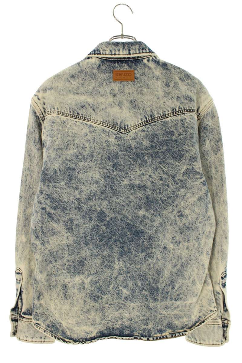 KENZO Washed Western Denim Jacket Indigo Size S