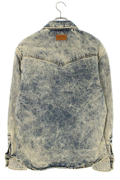 KENZO Washed Western Denim Jacket Indigo Size S