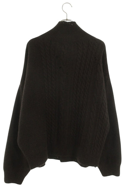 Enfants Riches Deprimes BUTTON DOWN TURTLENECK Cashmere Knit Cardigan Size XL