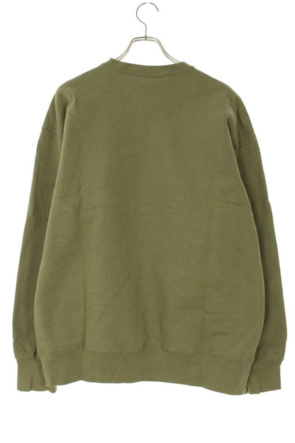 Supreme x Wtaps 21AW Logo Print Crewneck Sweatshirt Green Size L