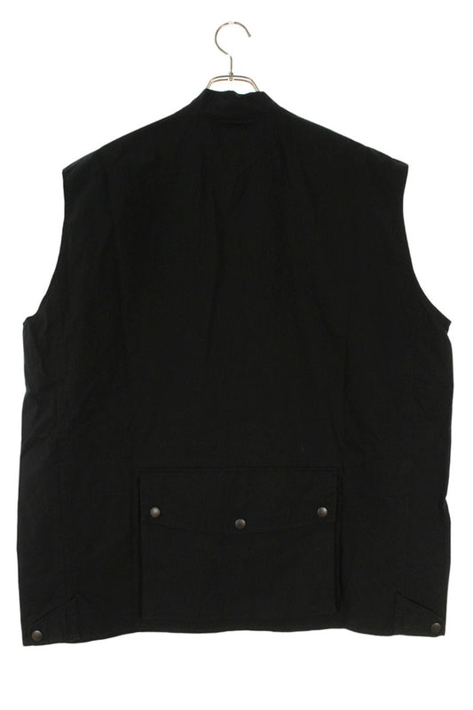 Needles Cotton Zip Up Cargo Vest Black Size XL