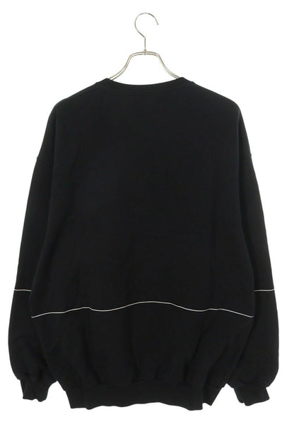 Balenciaga 17AW HOMME Embroidered Oversized Sweatshirt Black Size S