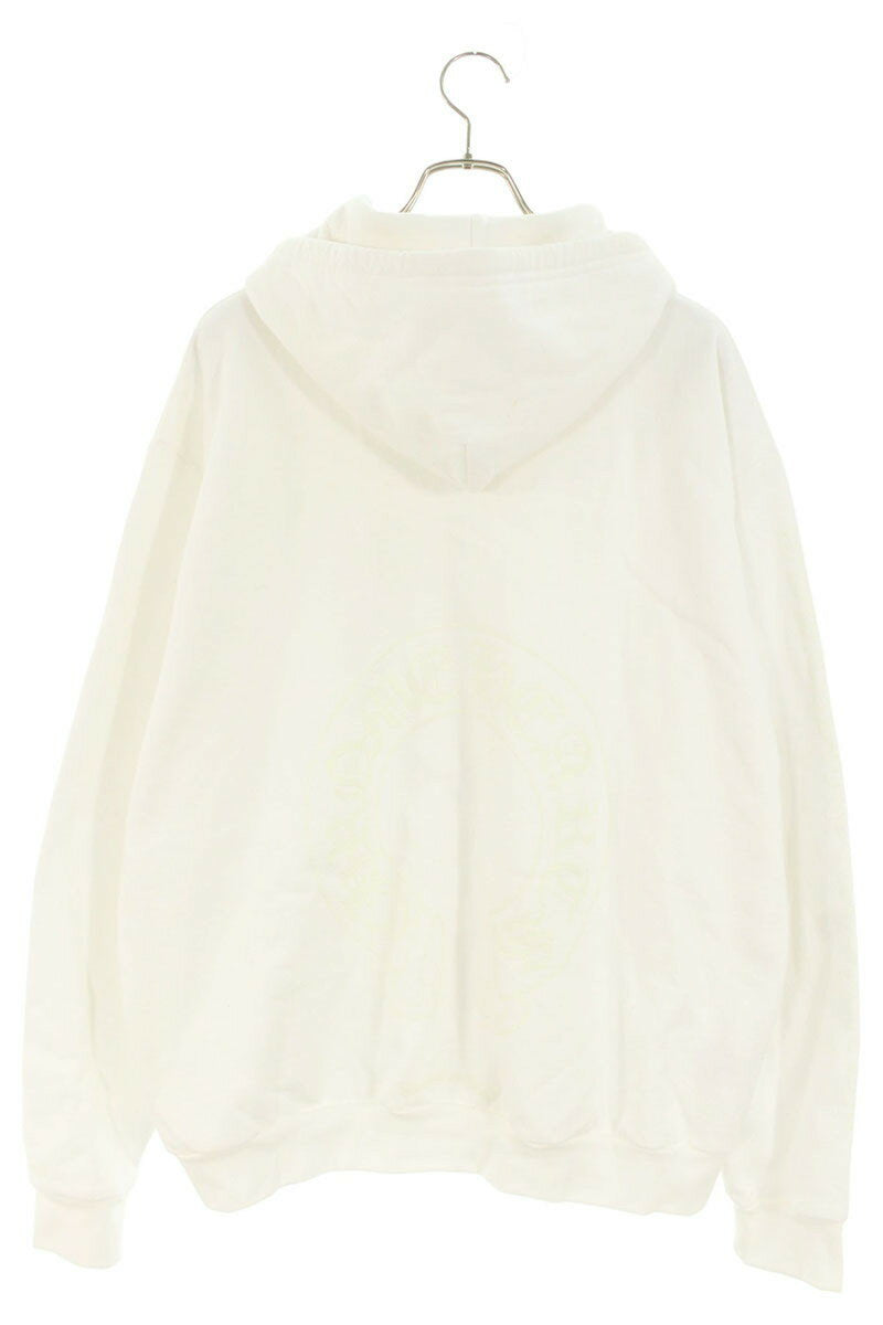 Chrome Hearts WWW.CHROMEHEARTS.COM HOODIE White x Silver Size L