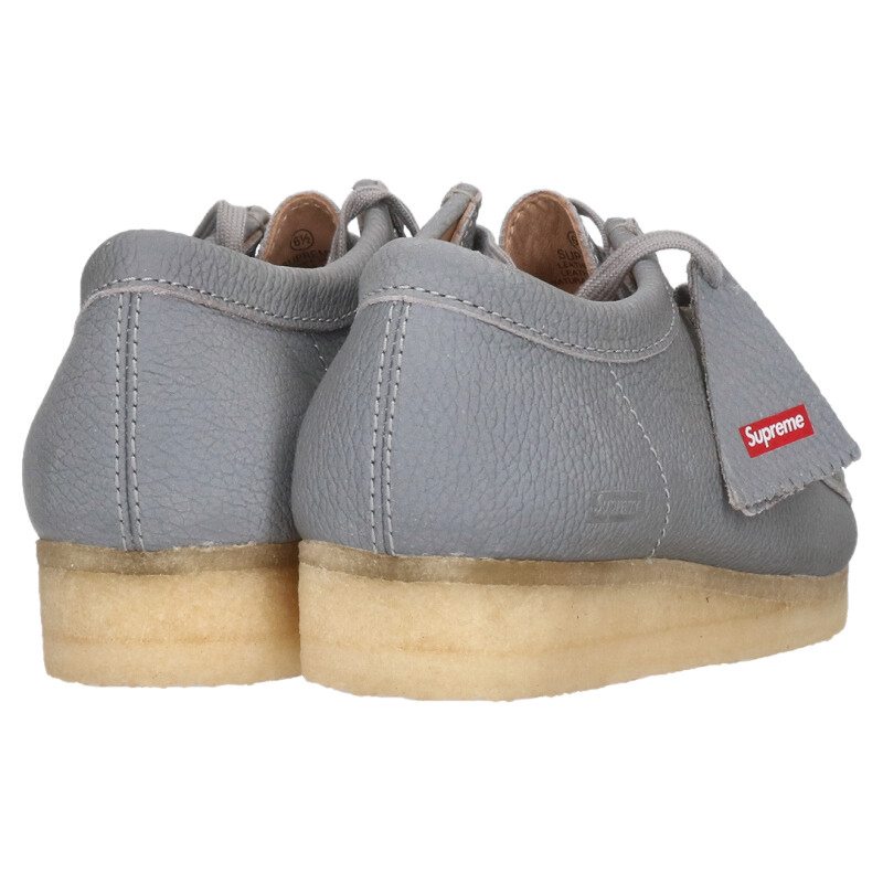 Supreme x Clarks 25SS Reflective Wallabee Shoes Silver Size 5.5