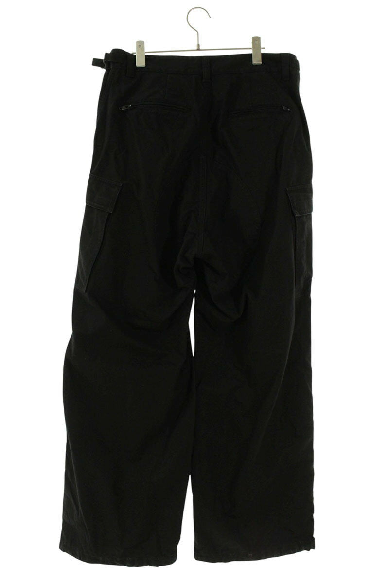 BALENCIAGA 22AW Side Zip Cargo Pants Black Size 33