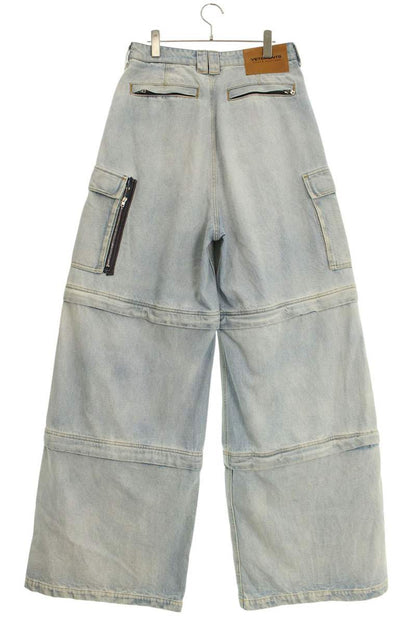 Vetements 23SS Zip Up Denim Pants Blue Size 29