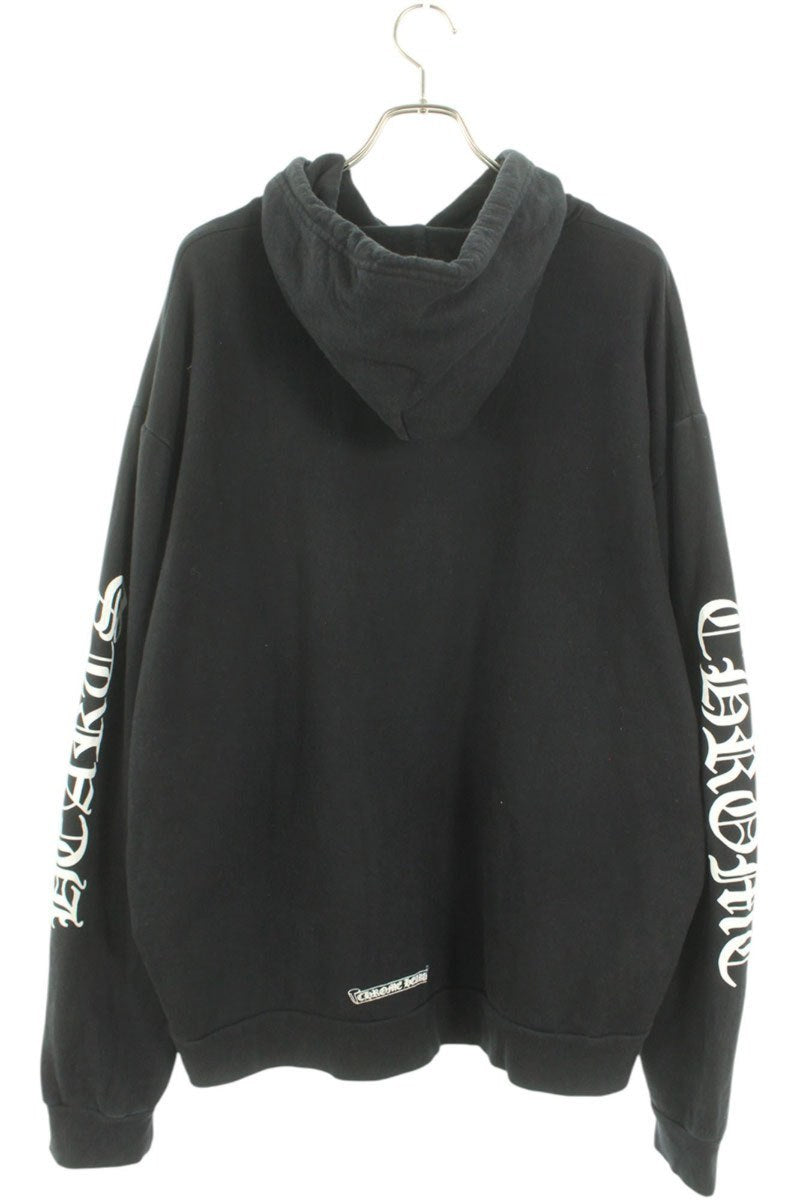 Chrome Hearts SWTSHRT PLVR Pullover Logo Print Hoodie Black Size XL