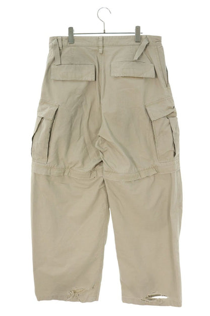 Balenciaga Distressed Cargo Long Pants Beige Size 48