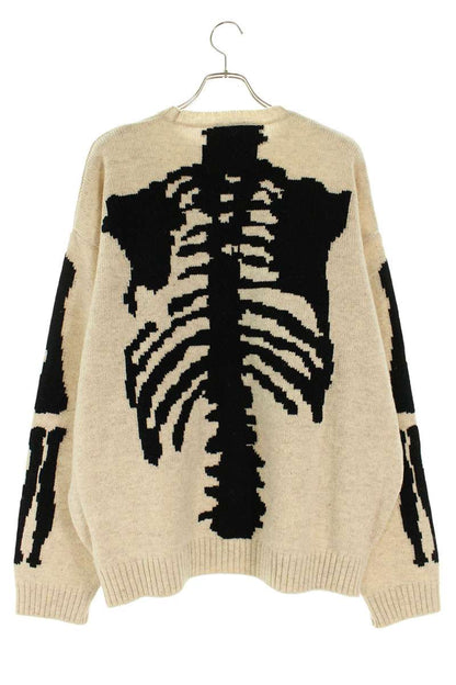 Kapital Wool BONE Knit Sweater Beige x Black Size 3