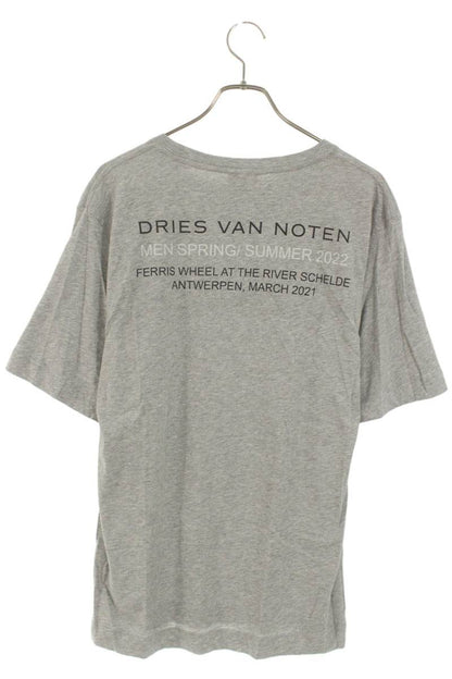 Dries Van Noten Print T-Shirt Gray Size M