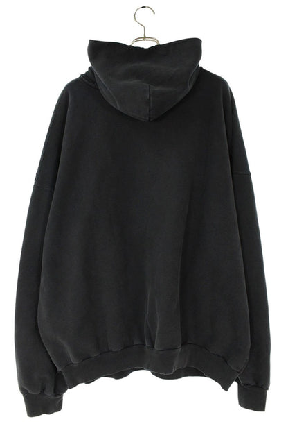 BALENCIAGA 24AW Graffiti Logo Hoodie Black Size M