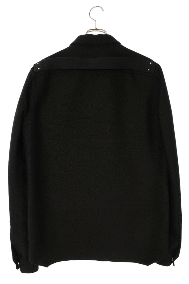 Rick Owens Back Belt Long Sleeve Shirt Black Size M