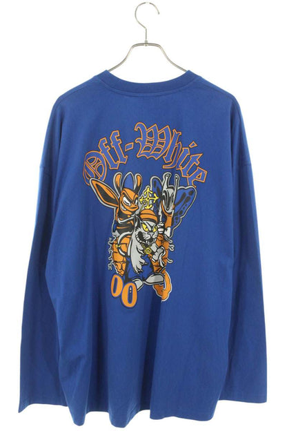 Off-White GANG WIDE L S TEE Blue Size M