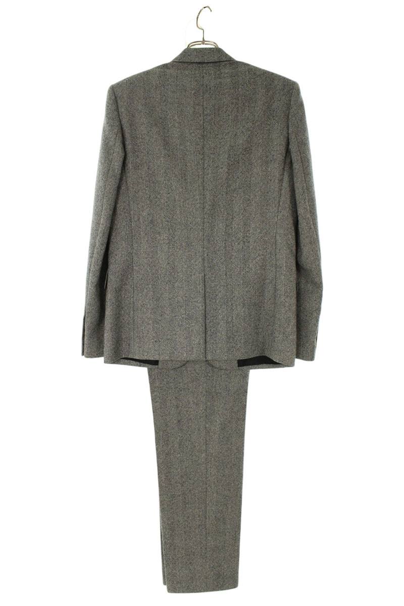Saint Laurent Paris Herringbone wool Tailored suit Gray Size S