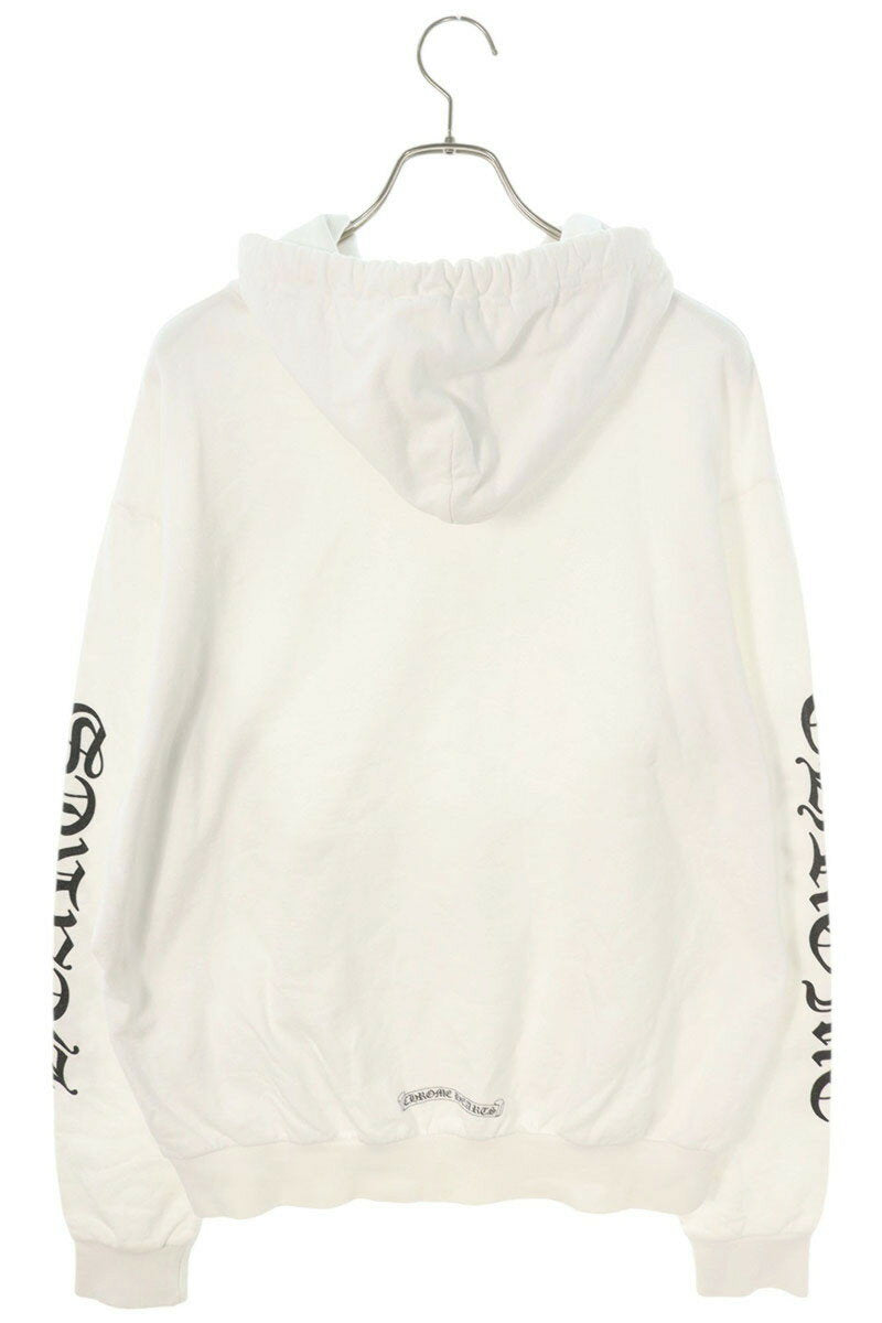Chrome Hearts SWTSHRT PLVR Logo Print Pullover Hoodie White Size M