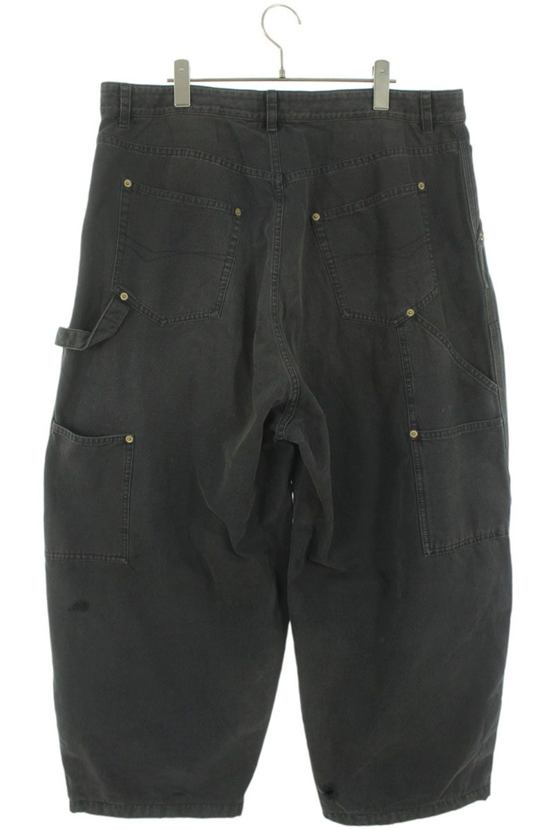 BALENCIAGA Double Knee Painter Denim Pants Black Size 32