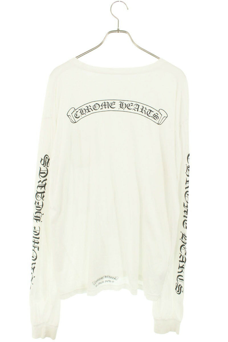 Chrome Hearts Arch Logo Long Sleeve Tee White Size XL