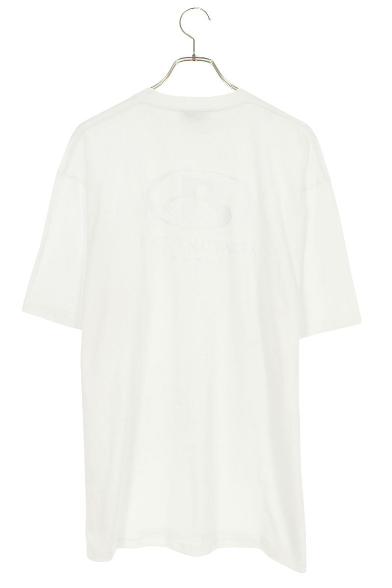 Balenciaga Logo Embroidered T-Shirt White Size 3